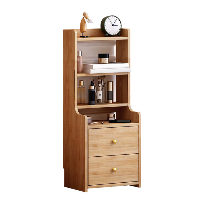 Contemporary Accent Table Nightstand Solid Wood Night Table for Bedroom