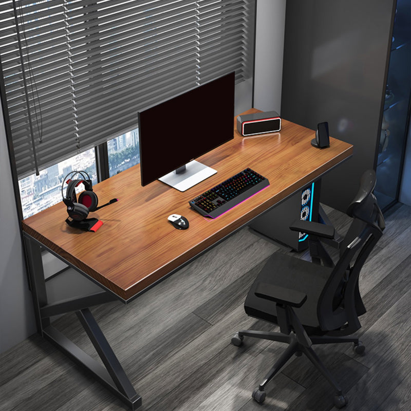 Modern Solid Wood Gaming Desk 29.53-inch Tall Rectangular Computer Desk