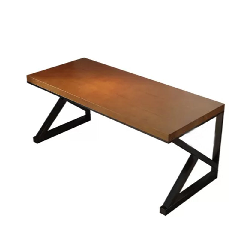 Modern Solid Wood Gaming Desk 29.53-inch Tall Rectangular Computer Desk