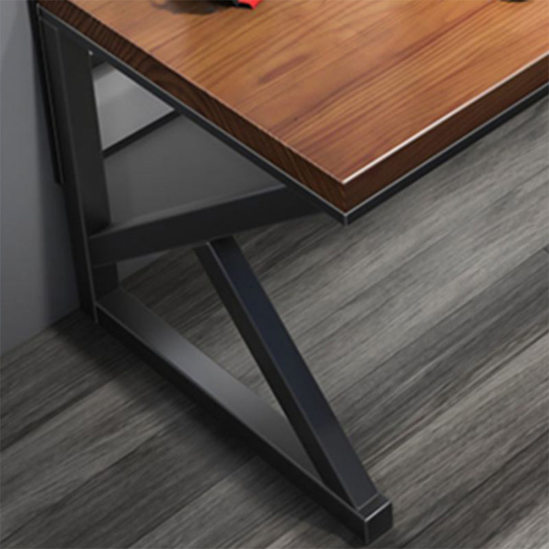 Modern Solid Wood Gaming Desk 29.53-inch Tall Rectangular Computer Desk