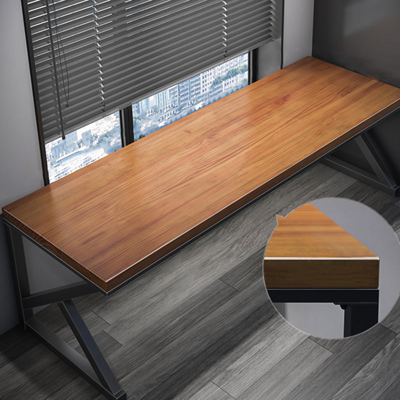 Solid Wood Sled Base Gaming Desk Contemporary 29.53-inch Tall Computer Desk