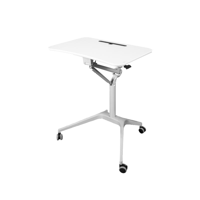 Rectangular Shaped Office Table Wood Writing Desk with Wheels for Office