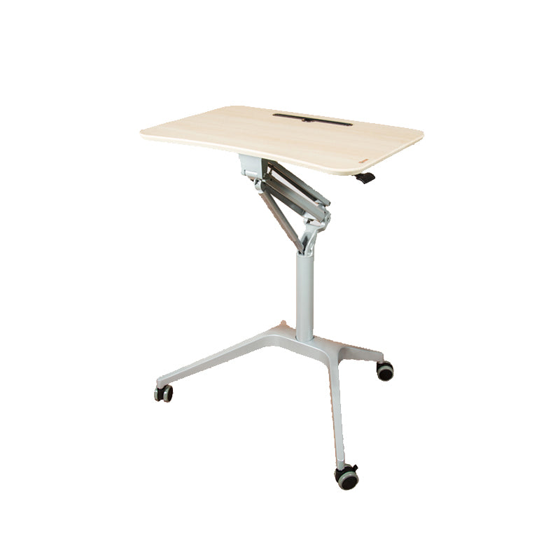 Rectangular Shaped Office Table Wood Writing Desk with Wheels for Office