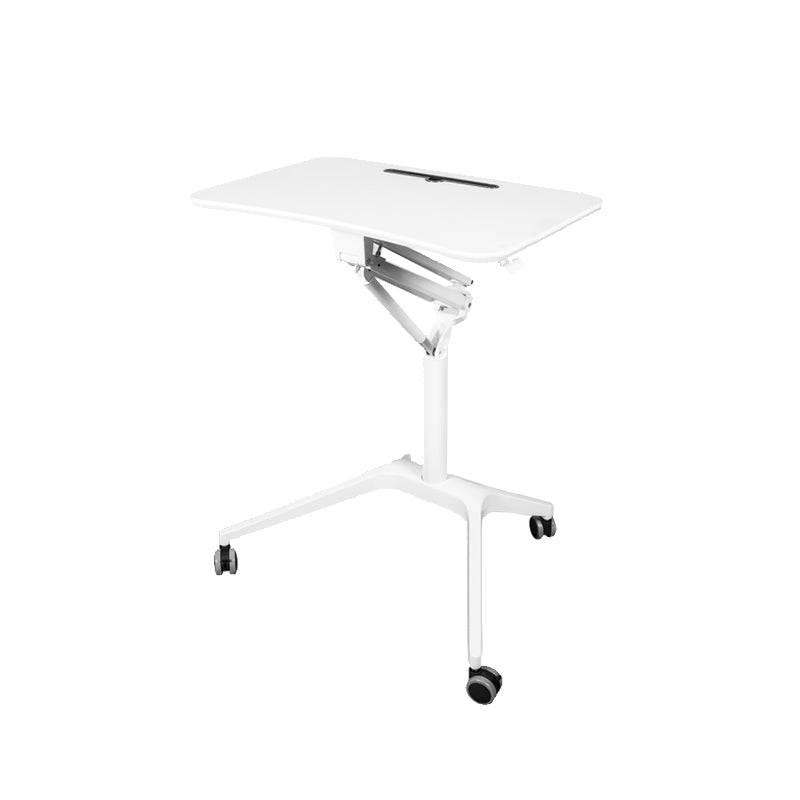 Rectangular Shaped Office Table Wood Writing Desk with Wheels for Office