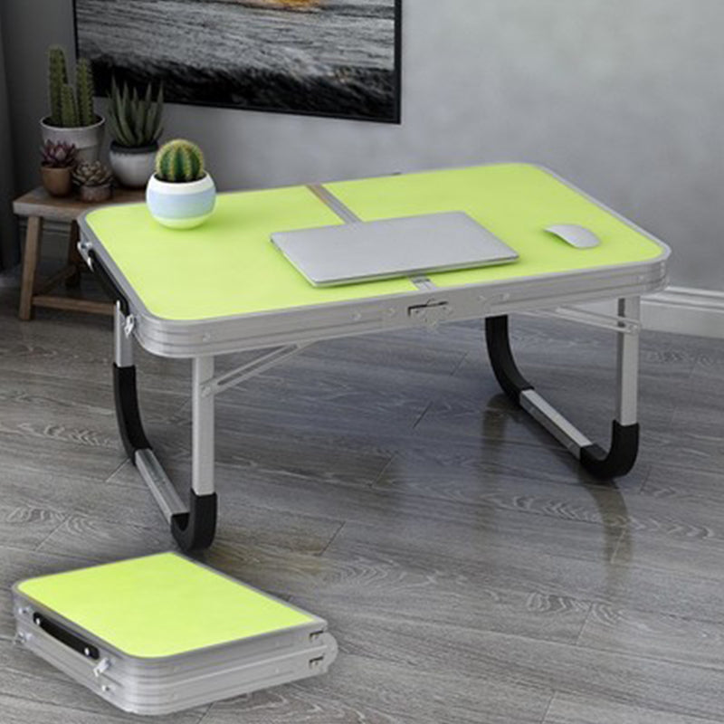 Folding Writing Desk Rectangular Shape Task Desks with 2-Legs in Natural/Green/Blue/Pink