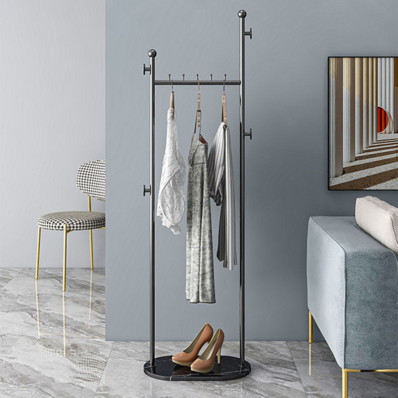 Gorgeous Coat Rack Designer Marble Bottom Metal Coat Rack with Storage