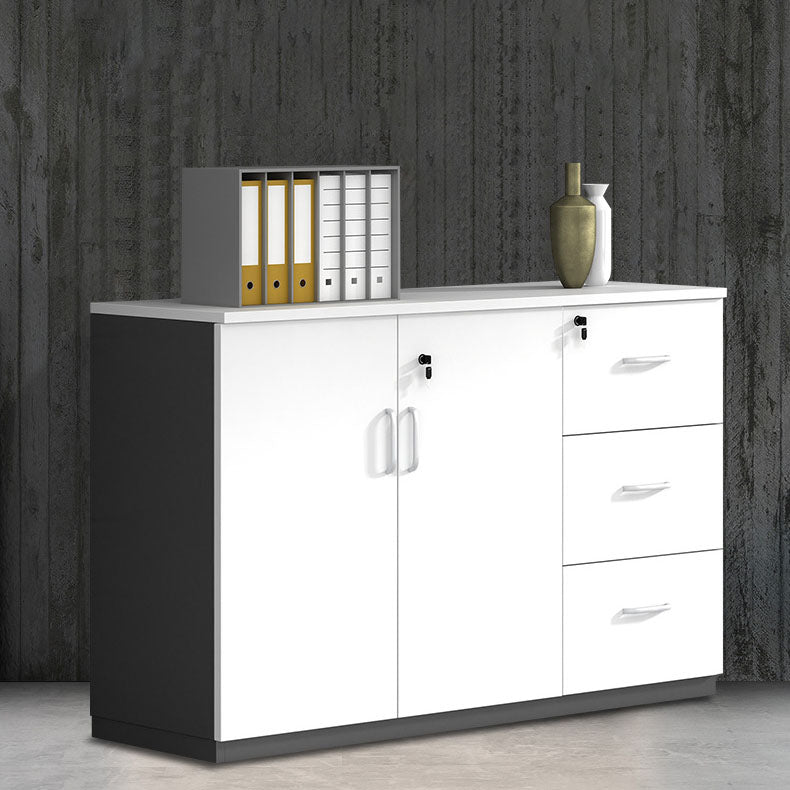 Contemporary Style File Cabinet Lateral Wood File Cabinet with Locking Storage