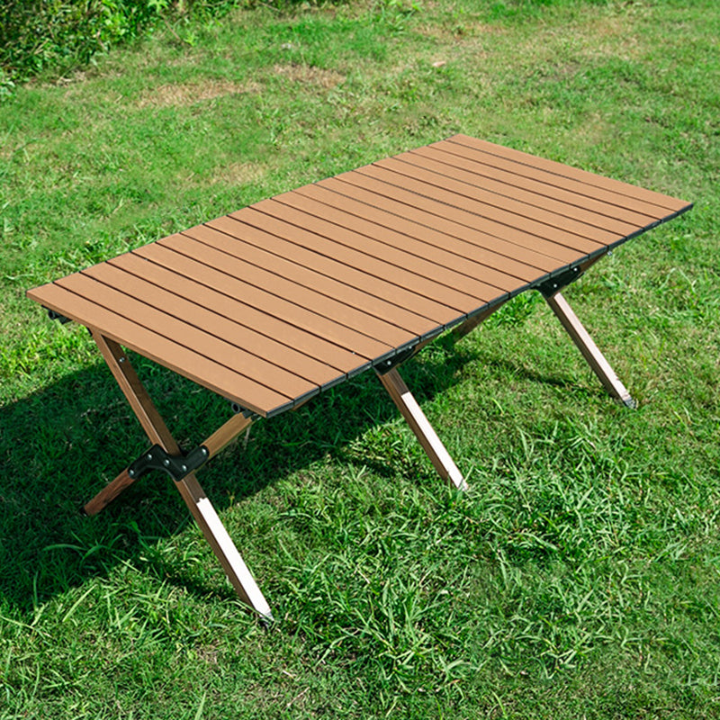 Contemporary Foldable Camping Table Aluminum/Steel Camping Table