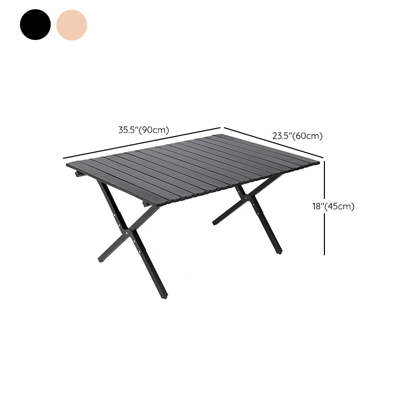 Contemporary Steel Camping Table Removable Folding Camping Table