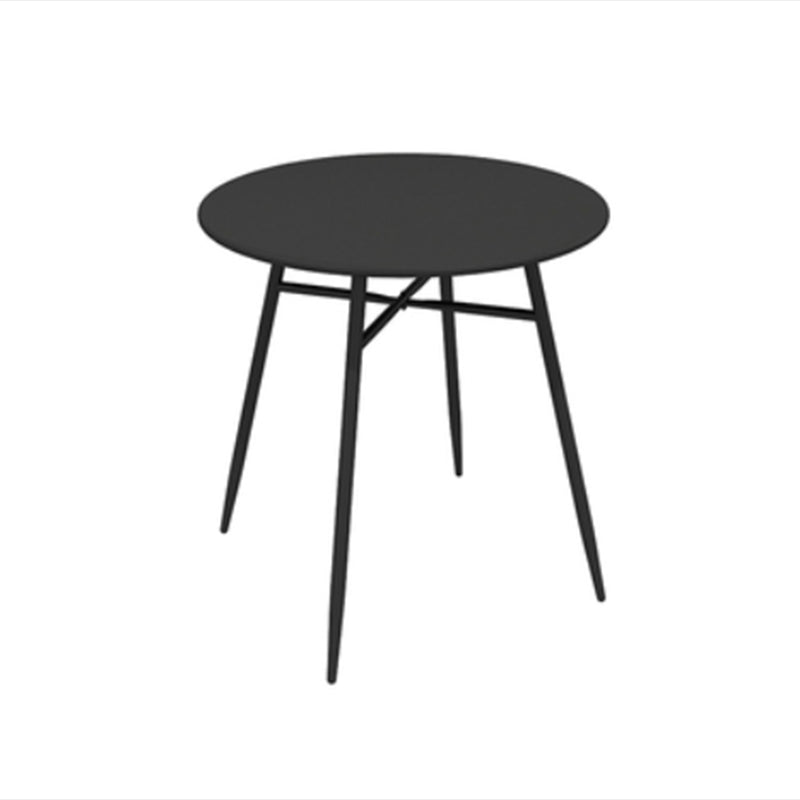 Contemporary Iron Bistro Table Water Resistant and UV Resistant Bistro Table