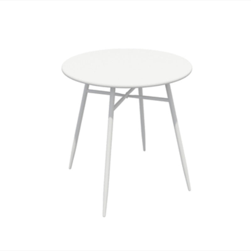 Contemporary Iron Bistro Table Water Resistant and UV Resistant Bistro Table