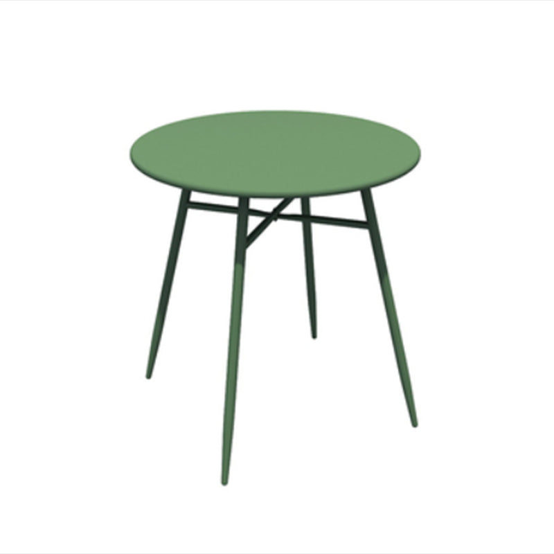 Contemporary Iron Bistro Table Water Resistant and UV Resistant Bistro Table