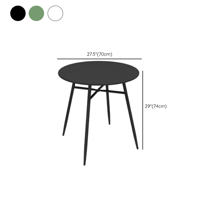 Contemporary Iron Bistro Table Water Resistant and UV Resistant Bistro Table