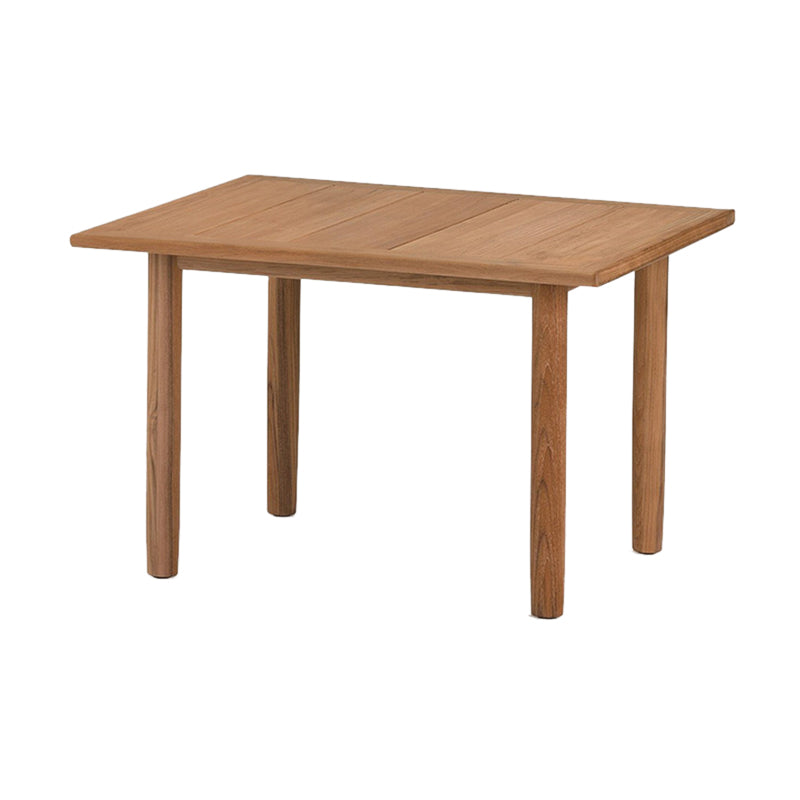 Solid Wood Top Patio Table Contemporary Patio Table with 4 Legs