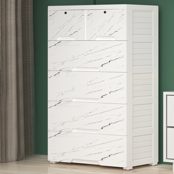 Modern Plastic Nursery Dresser Vertical Kids Furniture with Drawers