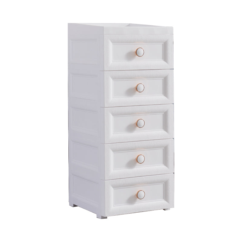 Contemporary Baby Dresser Plastic Kids Furniture with Drawers for Bedroom