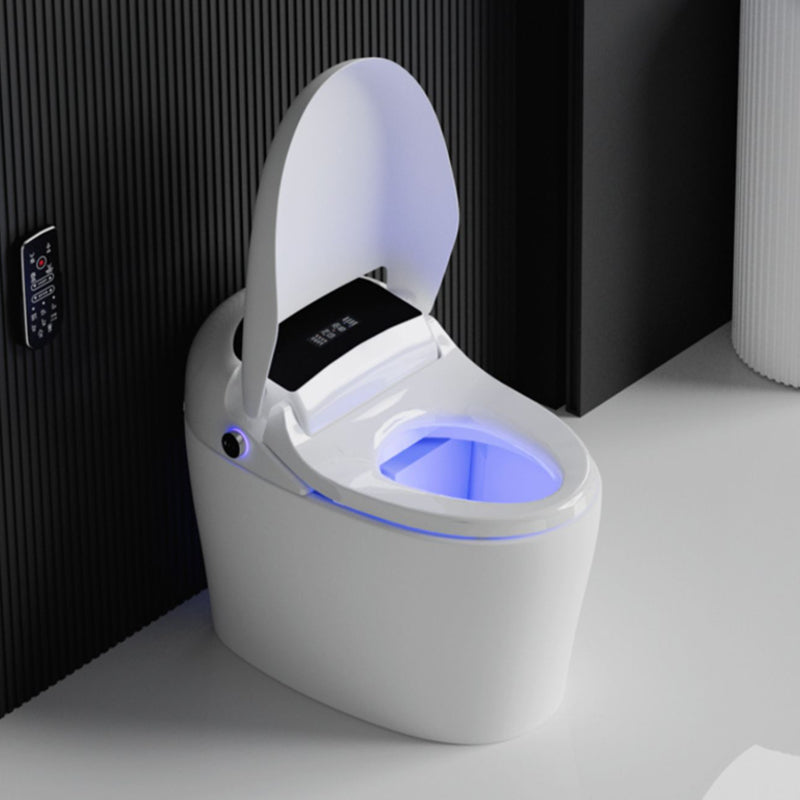 Modern Ceramic Flush Toilet Floor Mounted Toilet Bowl with Seat for Bathroom