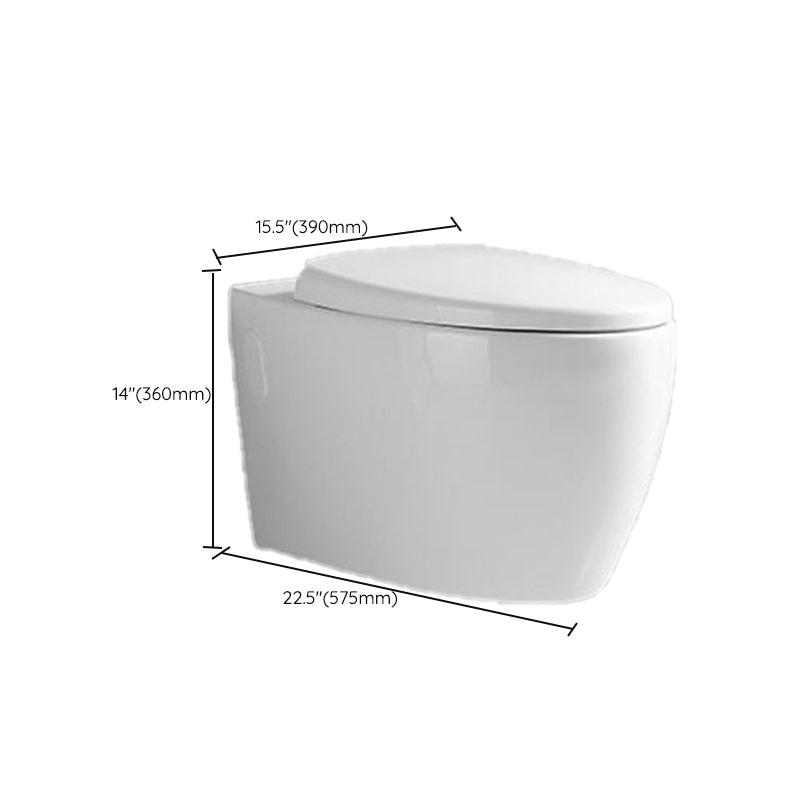 Modern One Piece Flush Toilet Wall Mount Urine Toilet for Bathroom