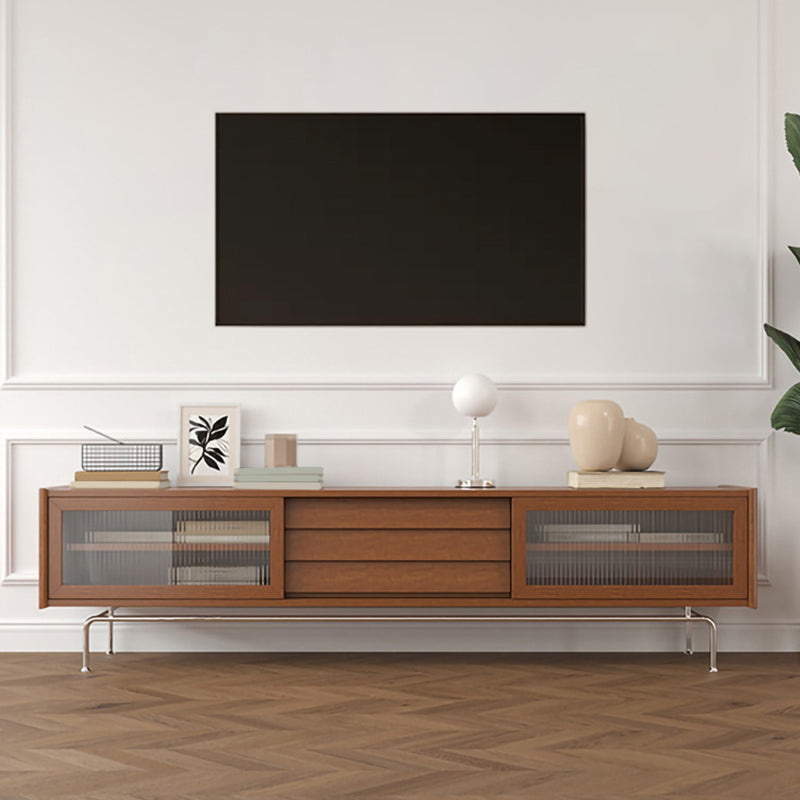 Scandinavian TV Stand Console Solid Wood TV Console for Living Room