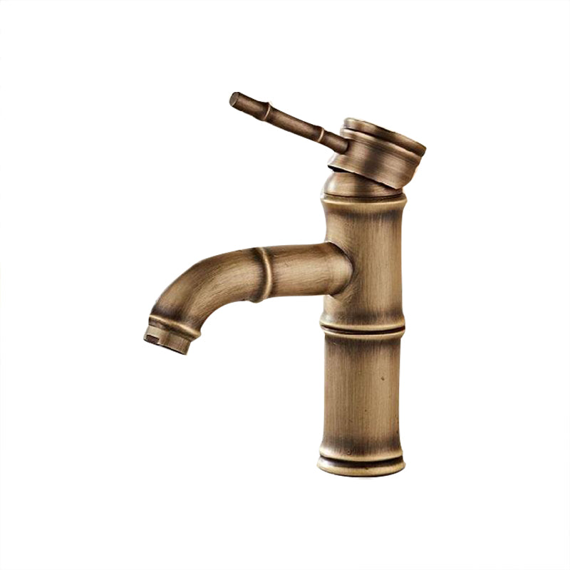 Brass Country Basin Faucet Single Hole Vanity Sink Faucet for Bathroom