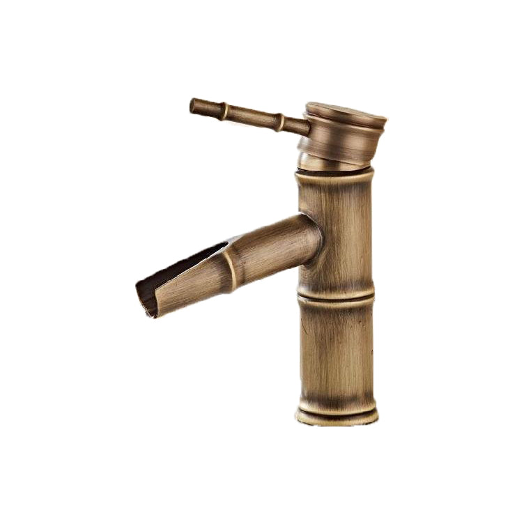 Brass Country Basin Faucet Single Hole Vanity Sink Faucet for Bathroom