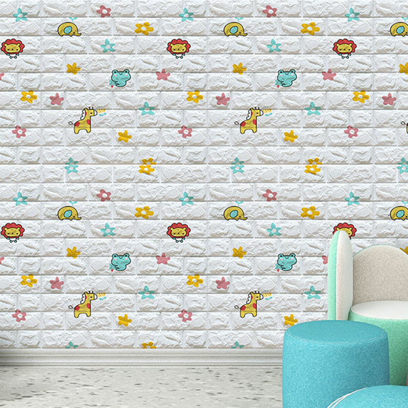 Modern Cartoon Wall Paneling Peel and Stick Wall Ceiling for Bedroom