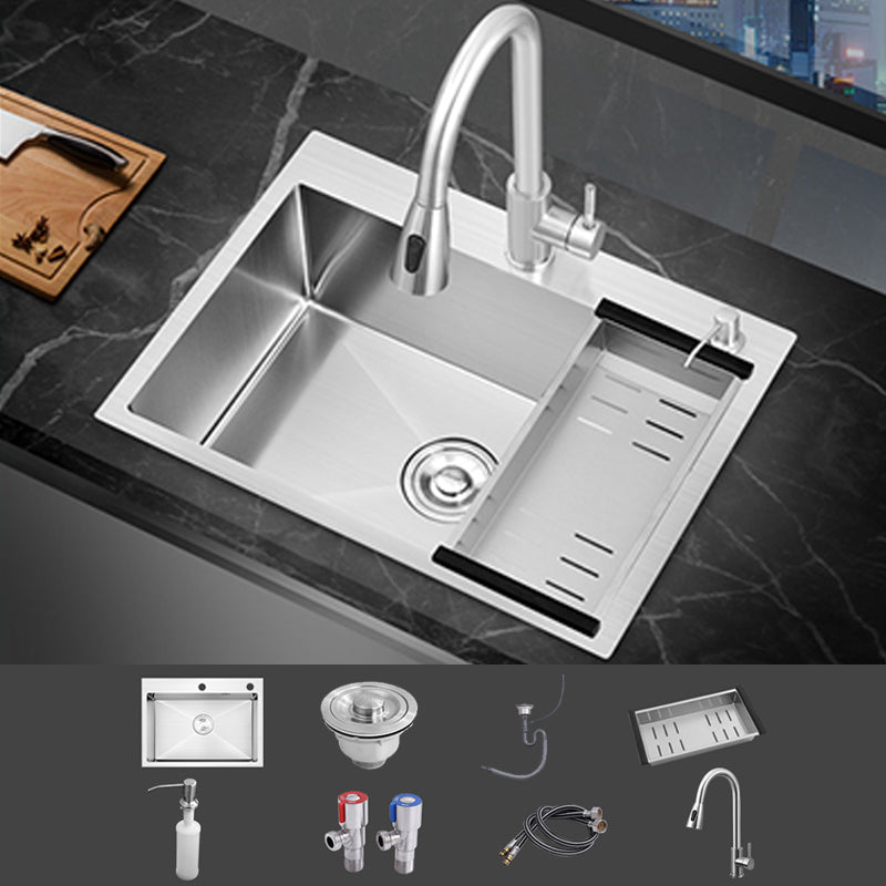 Modern Single Bowl Kitchen Sink Stainless Steel Kitchen Sink with Rectangle Shape