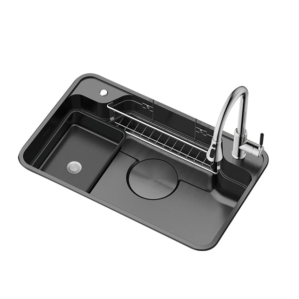 Stainless Steel Kitchen Sink Modern Style Kitchen Sink with Drain Strainer Kit