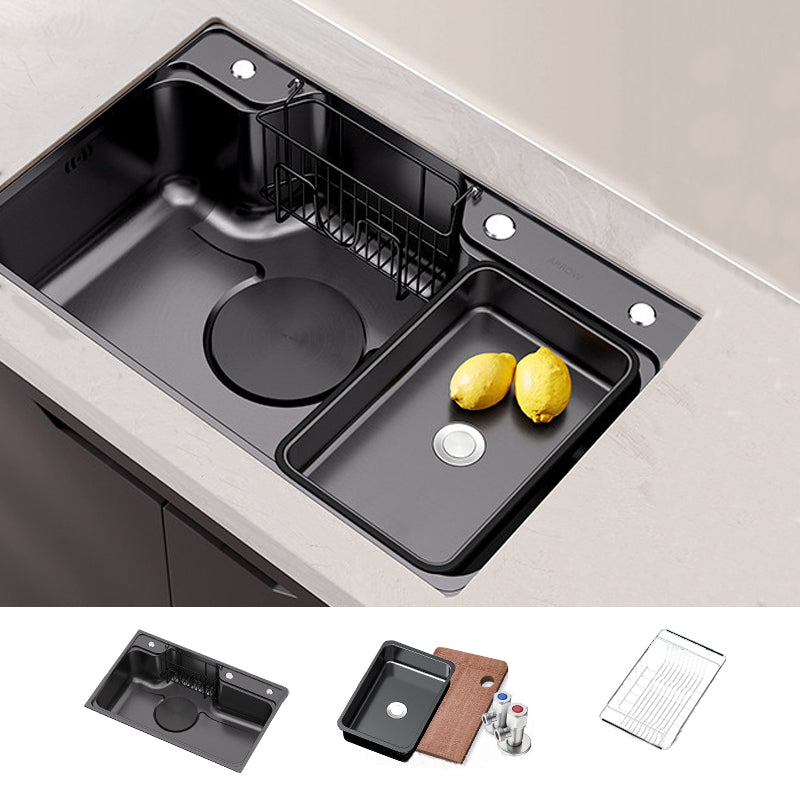 Stainless Steel Kitchen Sink Modern Style Kitchen Sink with Drain Strainer Kit