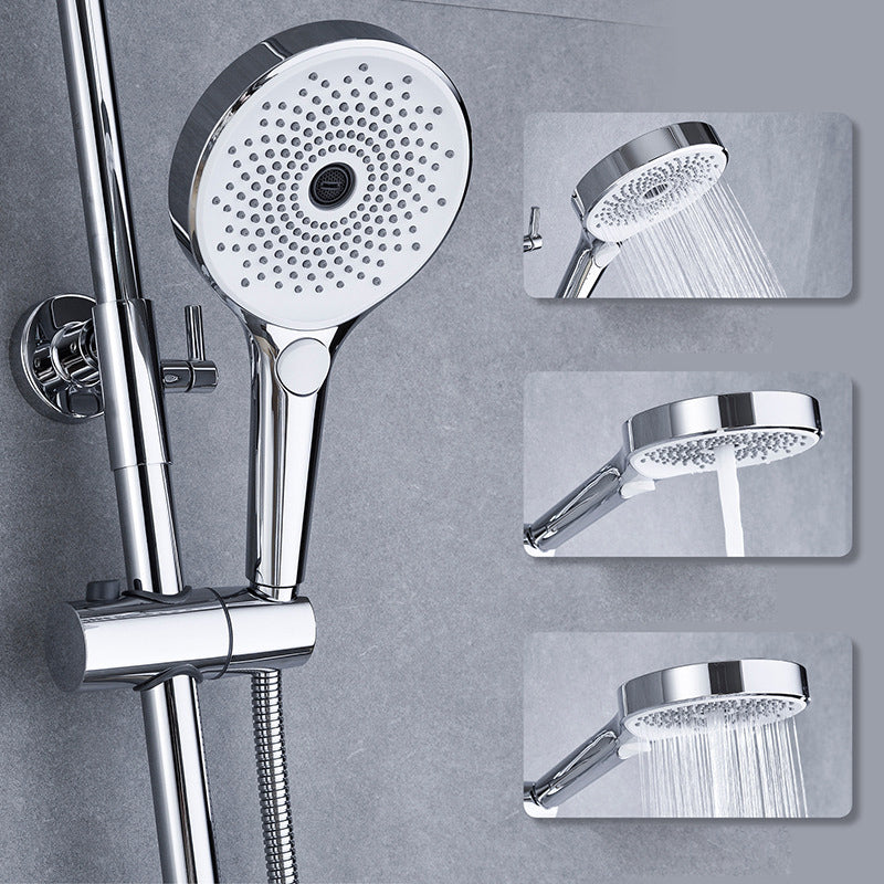 Wall Mounted Shower System Modern Handheld Shower Head Raining Jet Shower System