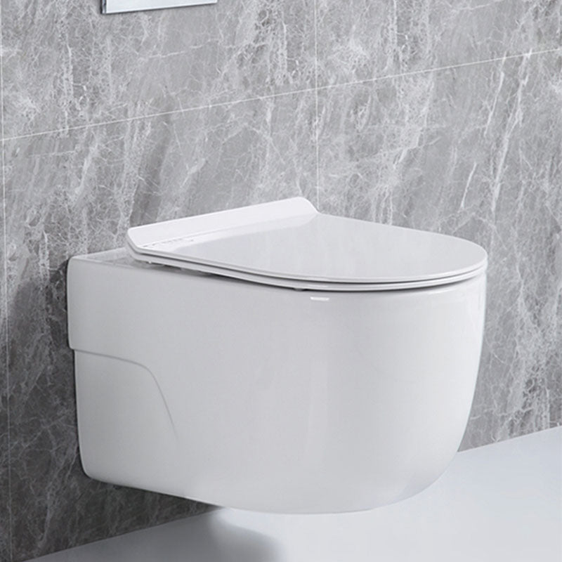 Antimicrobial Smart Wall Mounted Bidet Temperature Control Ceramic Toilet