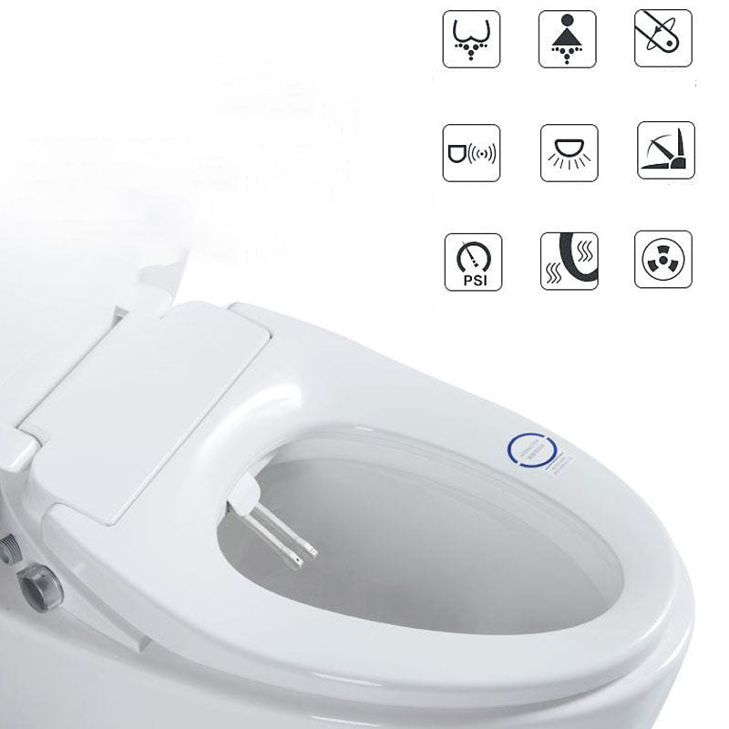 Antimicrobial Smart Wall Mounted Bidet Temperature Control Ceramic Toilet