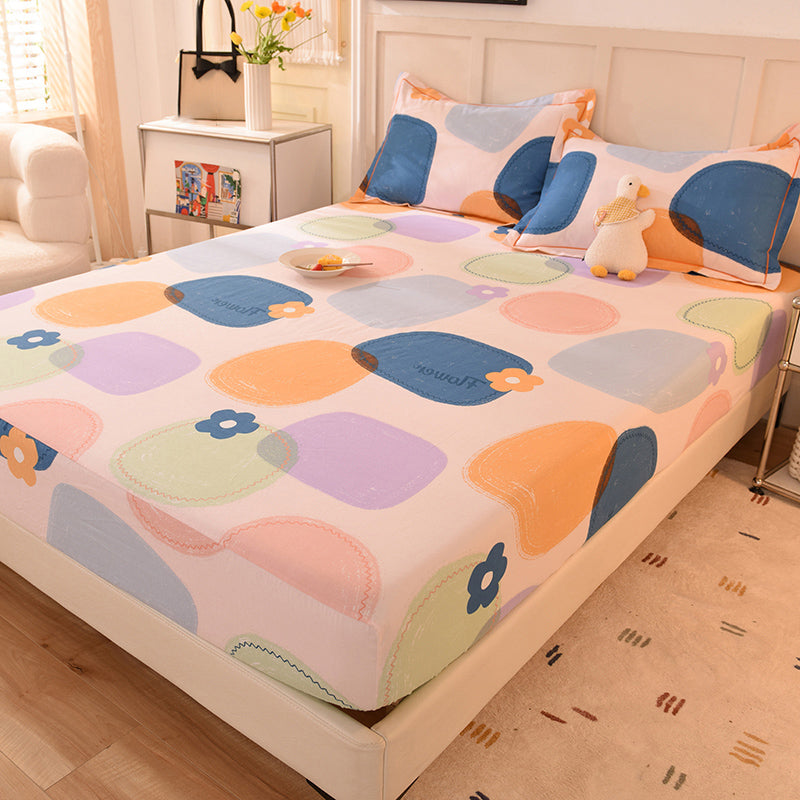 100 Cotton Bed Sheet Set Soft & Smooth Printed Bed Sheet Set