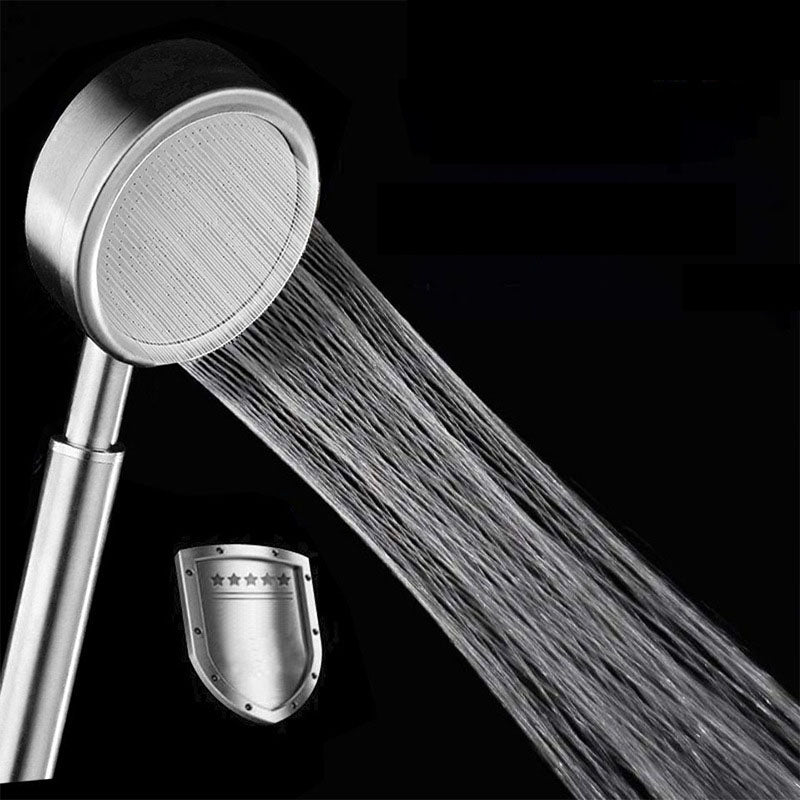 Classic Shower Head Round Metal Handheld Shower Head in Silver