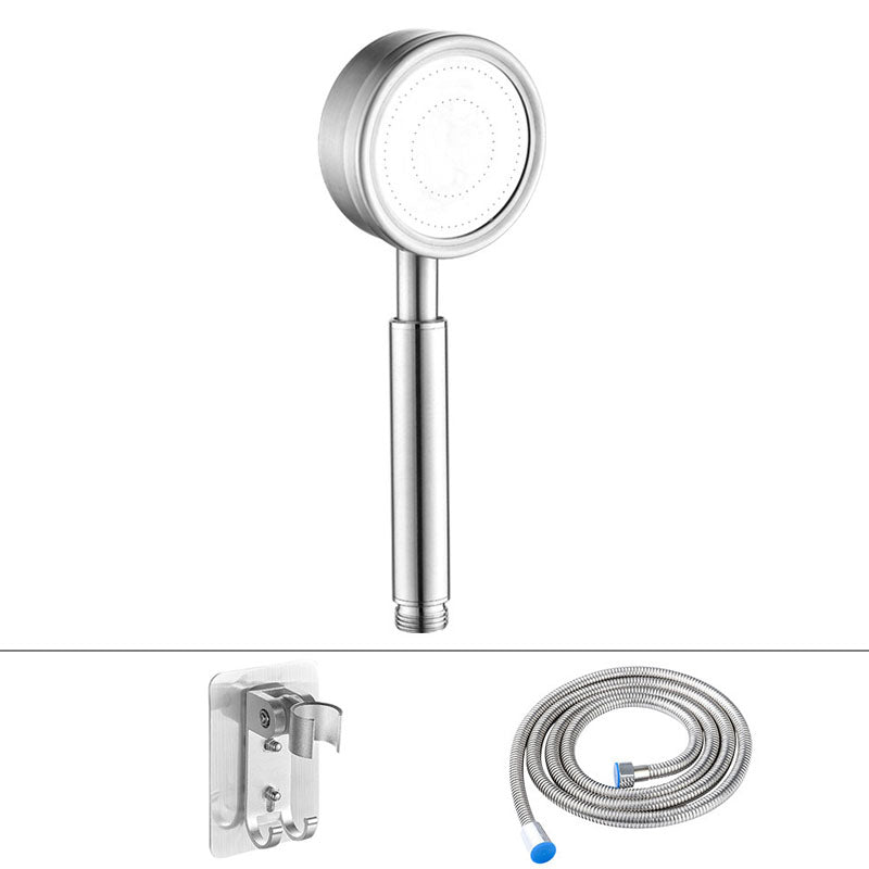 Classic Shower Head Round Metal Handheld Shower Head in Silver