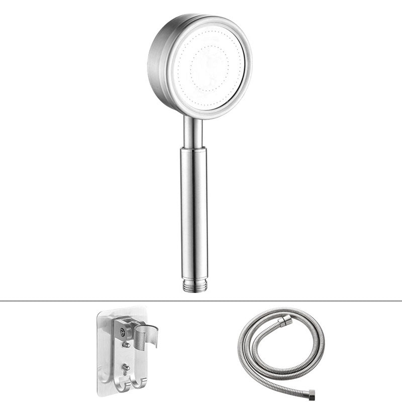 Classic Shower Head Round Metal Handheld Shower Head in Silver