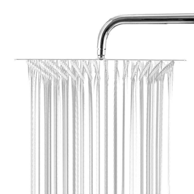 Shower Head Square Wall Mounted Raining Jet Stainless Shower Head