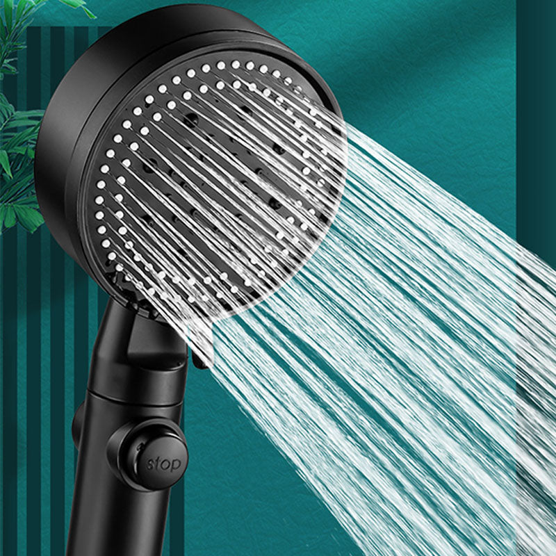 5 Setting Patterns Showerhead Plastic Round Handheld Shower Head