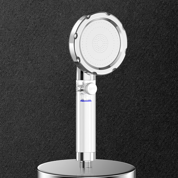 Silver Handheld Shower Head Standard Round Shower Head Combo