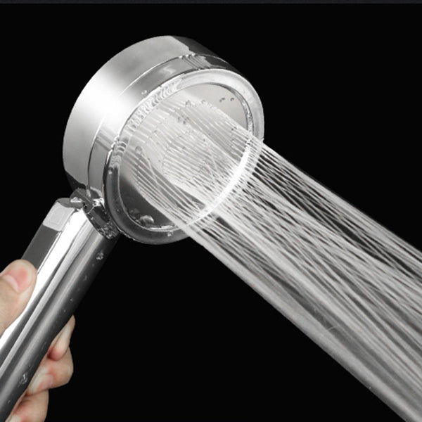 Metal Shower Heads Round Handheld Adjustable Shower Heads with Self-Cleaning