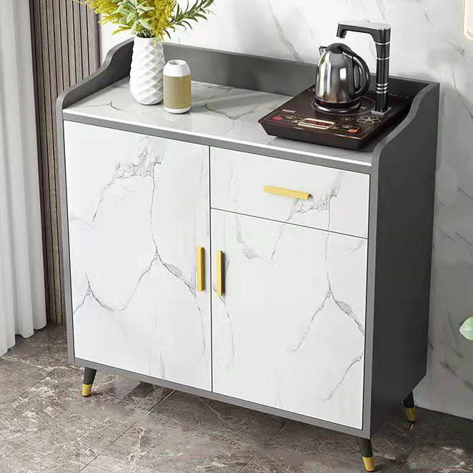 Stone Sideboard Modern Style Side Board with Drawers and Cabinets