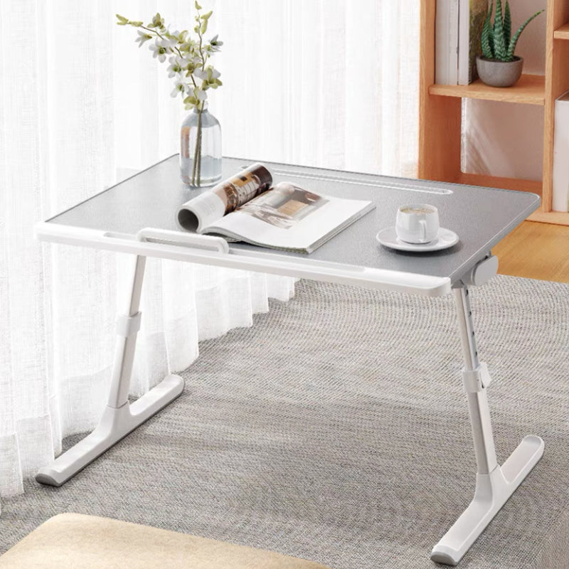 Adjustable Writing Desk Rectangular Shape Task Desk with 2-Legs for Home