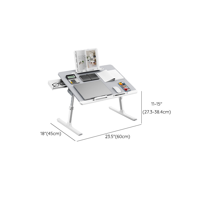 Adjustable Writing Desk Rectangular Shape Task Desk with 2-Legs for Home