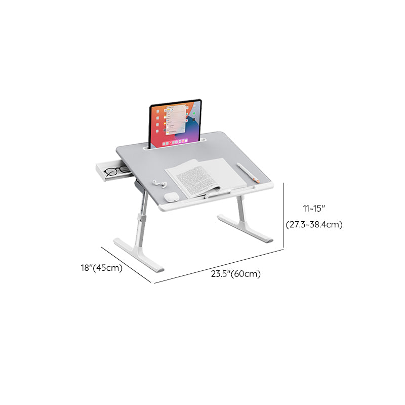 Adjustable Writing Desk Rectangular Shape Task Desk with 2-Legs for Home