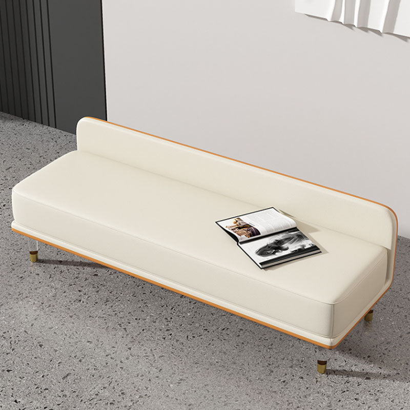 Glam Cushioned Seating Bench Rectangle Entryway and Bedroom Bench