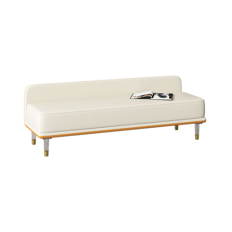 Glam Cushioned Seating Bench Rectangle Entryway and Bedroom Bench