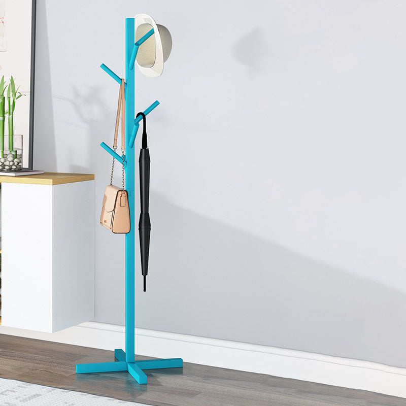 Modern Coat Hangers Free Standing Wooden Coat Rack with Coat Hooks