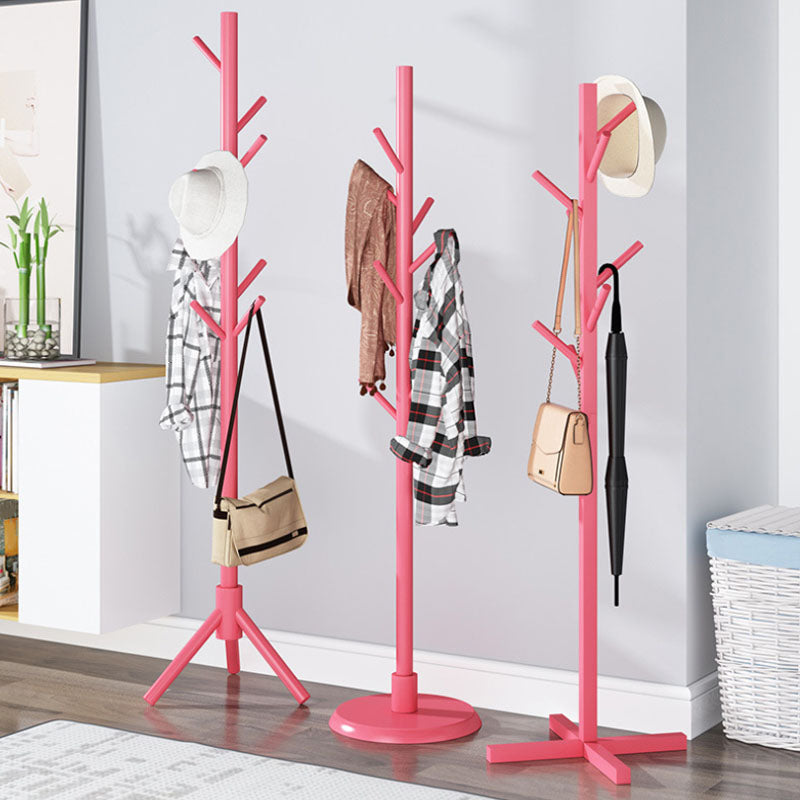 Modern Coat Hangers Free Standing Wooden Coat Rack with Coat Hooks