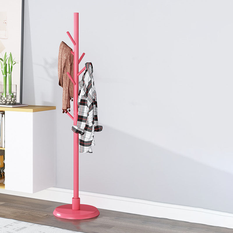 Modern Coat Hangers Free Standing Wooden Coat Rack with Coat Hooks