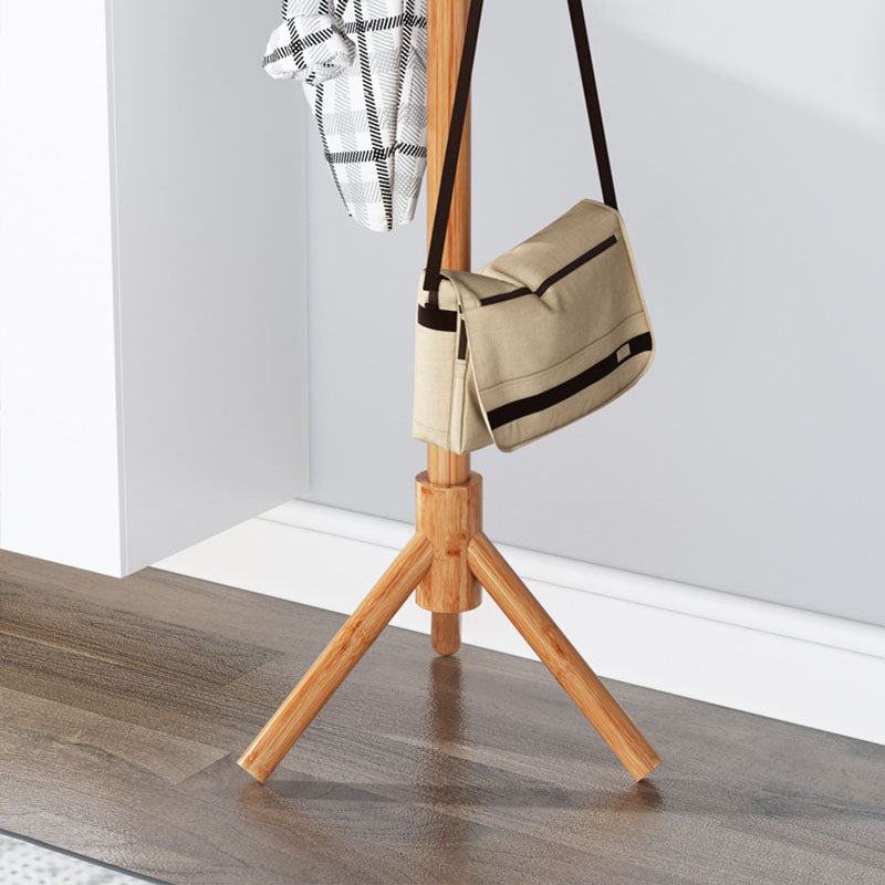 Modern Coat Hangers Free Standing Wooden Coat Rack with Coat Hooks